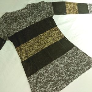 GO Couture Long-Sleeve Print Top